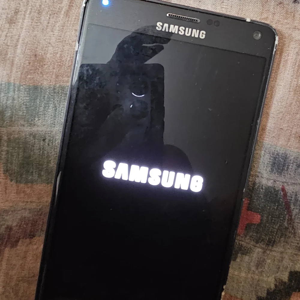 Samsung Smartphone with Black Display